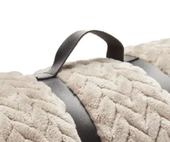 Tan Chevron Embossed Velvet Queen Blanket 8 Tan Chevron Embossed Velvet Queen Blanket -Hoover Sales Store 810573799 810573801 3