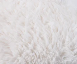White Faux Fur Throw, (50" X 60") 5 White Faux Fur Throw, (50" X 60") -Hoover Sales Store 810574563 2