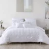 Cara White Tufted King 8-Piece Comforter Set