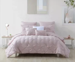 Cara Blush Tufted Queen 8-Piece Comforter Set
