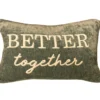 "Better Together" Aqua Throw Pillow