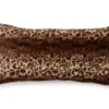 Brown & Tan Leopard Print Fuzzy Body Pillow