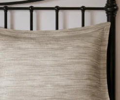 Kelan Taupe Streak Patchwork Seersucker King 7-Piece Comforter Set -Hoover Sales Store 810590766 810590765 810590762 9