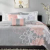 Jane Floral Reversible Cotton Coverlet Set