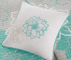 Jane Floral Reversible Cotton Coverlet Set -Hoover Sales Store 810590792 810590791 3