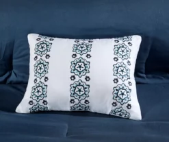 Blaire Navy & Aqua Boho Medallion Queen 10-Piece Comforter Set -Hoover Sales Store 810590802 810590801 810590800 810590799 9 1