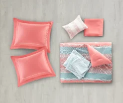 Blaire Coral & Aqua Boho Medallion Twin 8-Piece Comforter Set -Hoover Sales Store 810590806 810590805 810590804 810590803 4 1
