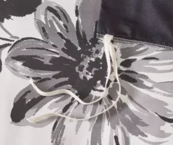 Hannah White & Black Floral Duvet Cover Set 21 Hannah White & Black Floral Duvet Cover Set -Hoover Sales Store 810590809 810590808 810590807 10