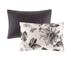 Hannah White & Black Floral Duvet Cover Set 15 Hannah White & Black Floral Duvet Cover Set -Hoover Sales Store 810590809 810590808 810590807 4