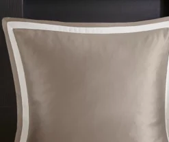 Eliot Tan & Beige Damask Jacquard Queen 8-Piece Comforter Set -Hoover Sales Store 810590840 810590839 810590838 7