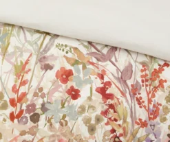 Julia Cream & Multi-Color Watercolor Floral California King 7-Piece Comforter Set -Hoover Sales Store 810590848 810590847 810590846 12