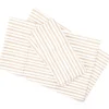 Tan & White Stripe Full 4-Piece Microfiber Sheet Set