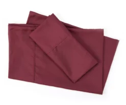 Red Twin 3-Piece Microfiber Sheet Set