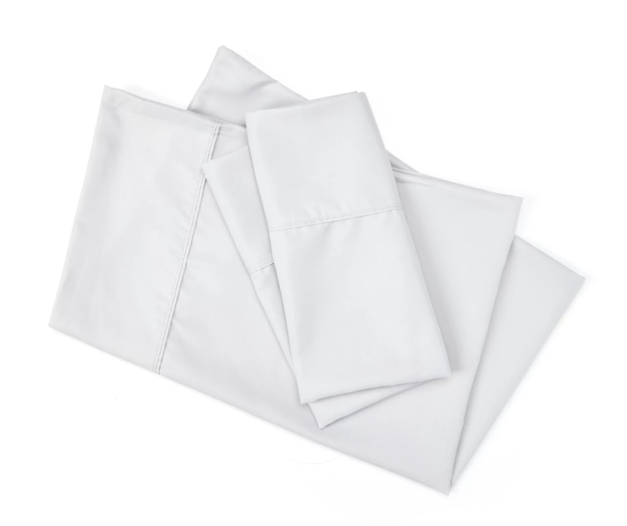 Light Gray King 4-Piece Microfiber Sheet Set 1 Light Gray King 4-Piece Microfiber Sheet Set