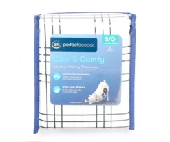 White & Black Grid Plaid Standard Pillowcases, 2-Pack