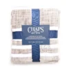 CHAPS Stripe Oversize Plush Throw, (50" X 70")