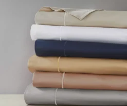 White 600-Thread Count Pima Cotton King 4-Piece Sheet Set -Hoover Sales Store 810595715 810595712 810595716 810595717 F0 10