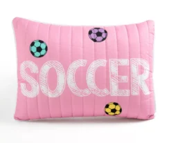 Lush Decor "Soccer" White, Turquoise & Pink Reversible Quilt Set 22 Lush Decor "Soccer" White, Turquoise & Pink Reversible Quilt Set -Hoover Sales Store 810595758 5