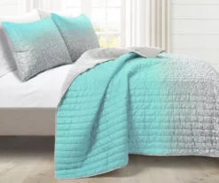 Lush Decor Glitter Ombre Print Quilt Set