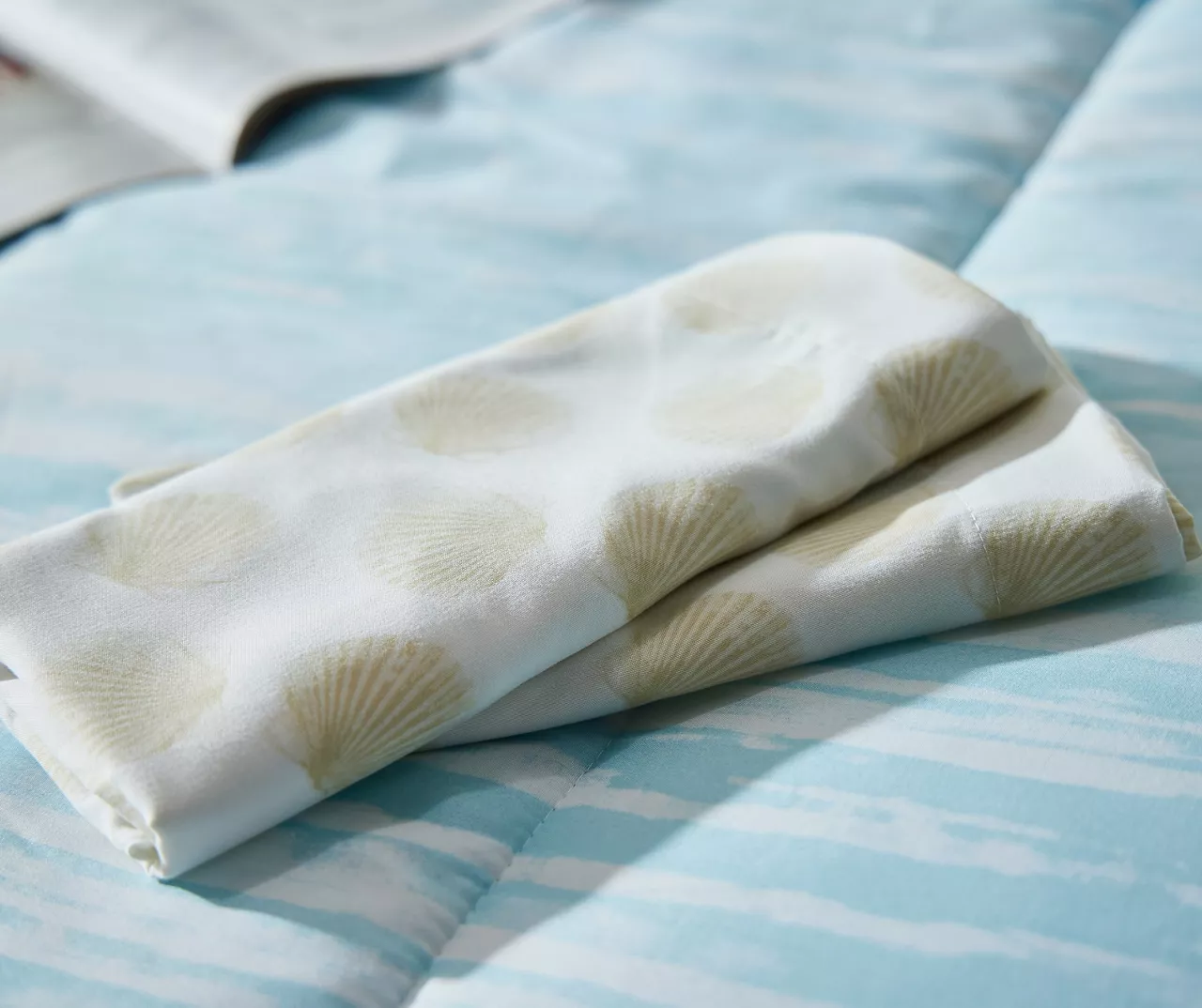 Real Living Grecian Getaway Aqua Stripe & Dot Reversible Comforter Set 6 Real Living Grecian Getaway Aqua Stripe & Dot Reversible Comforter Set - Image 6