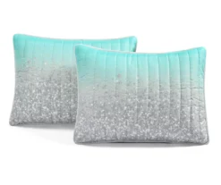 Lush Decor Glitter Ombre Print Quilt & Pillowcase Set 36 Lush Decor Glitter Ombre Print Quilt & Pillowcase Set -Hoover Sales Store 810595923 6