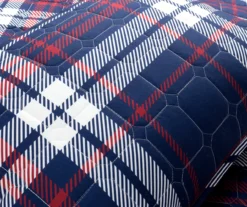 Lush Decor Grayson Farmhouse Navy & Red Plaid Reversible Quilt Set 22 Lush Decor Grayson Farmhouse Navy & Red Plaid Reversible Quilt Set -Hoover Sales Store 810595935 5