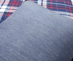 Lush Decor Grayson Farmhouse Navy & Red Plaid Reversible Quilt Set 23 Lush Decor Grayson Farmhouse Navy & Red Plaid Reversible Quilt Set -Hoover Sales Store 810595935 6