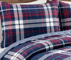 Lush Decor Grayson Farmhouse Navy & Red Plaid Reversible Quilt Set 26 Lush Decor Grayson Farmhouse Navy & Red Plaid Reversible Quilt Set -Hoover Sales Store 810595936 2