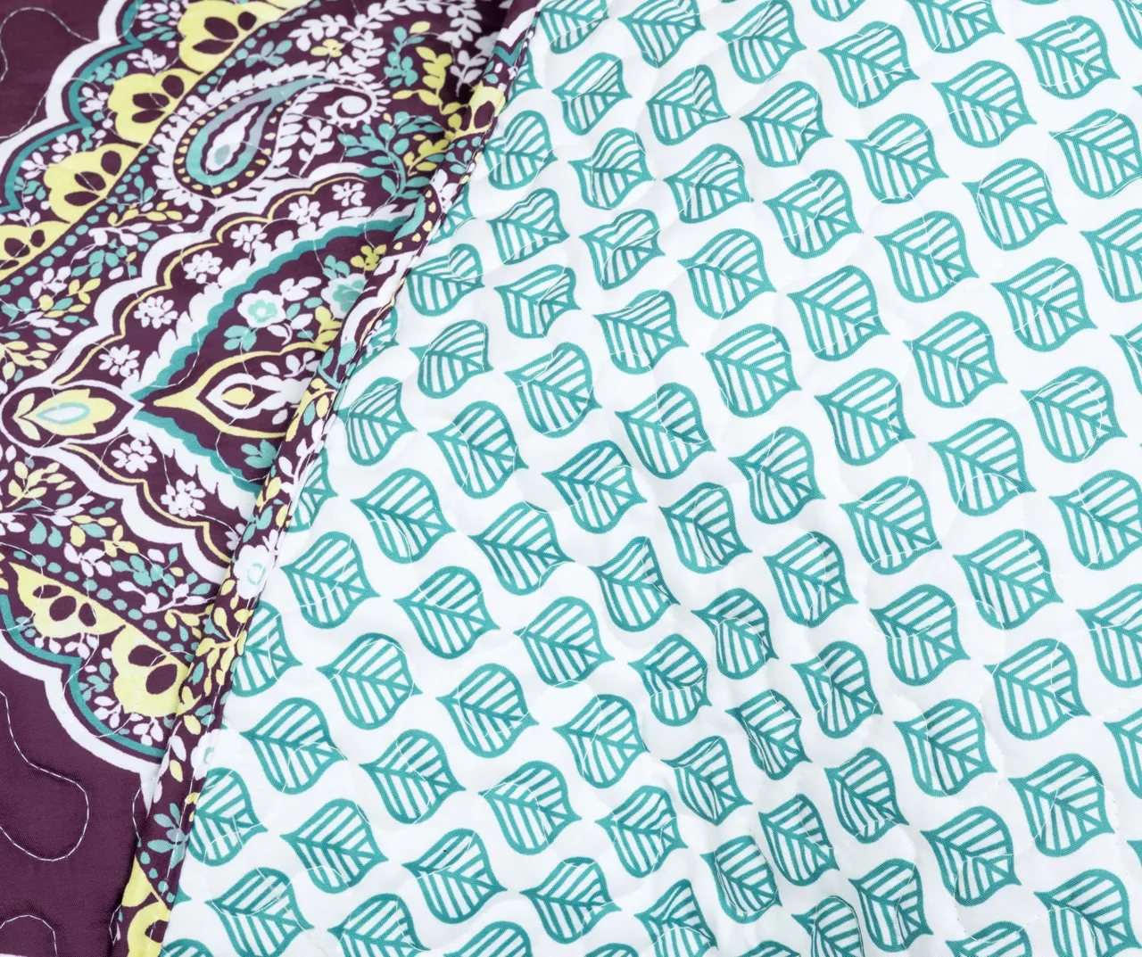 Lush Decor Harley Purple & Turquoise Paisley Arabesque Quilt Set 10 Lush Decor Harley Purple & Turquoise Paisley Arabesque Quilt Set - Image 10