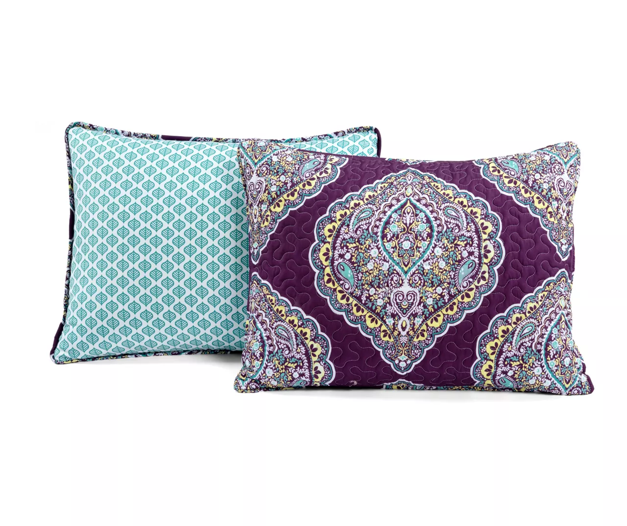 Lush Decor Harley Purple & Turquoise Paisley Arabesque Quilt Set 12 Lush Decor Harley Purple & Turquoise Paisley Arabesque Quilt Set - Image 12