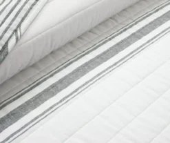 Lush Decor Farmhouse Stripe Reversible Twin XL 2-Piece Quilt Set -Hoover Sales Store 810595949 2