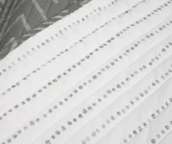 Hygge Charcoal & White Geometric Reversible Full/Queen 3-Piece Quilt Set -Hoover Sales Store 810595962 3