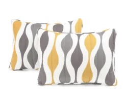 Gold & Gray Mid-Century Waves Full/Queen 3-Piece Quilt Set -Hoover Sales Store 810595966 6