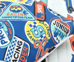 Lush Decor White Multi-Color Race Cars Reversible Quilt Set -Hoover Sales Store 810595976 5