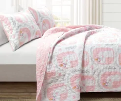 Lush Decor White & Pink Unicorn Reversible Quilt Set 19 Lush Decor White & Pink Unicorn Reversible Quilt Set -Hoover Sales Store 810595996 1
