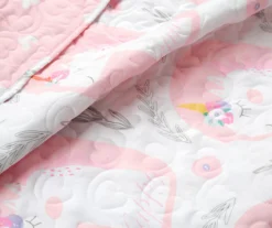 Lush Decor White & Pink Unicorn Reversible Quilt Set 20 Lush Decor White & Pink Unicorn Reversible Quilt Set -Hoover Sales Store 810595996 2