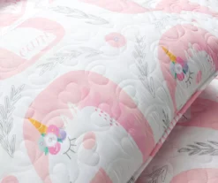 Lush Decor White & Pink Unicorn Reversible Quilt Set 21 Lush Decor White & Pink Unicorn Reversible Quilt Set -Hoover Sales Store 810595996 3