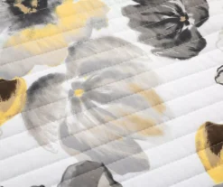Lush Decor Leah Yellow & Gray Floral Reversible Quilt Set -Hoover Sales Store 810595997 2