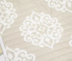 Lush Decor Leah Yellow & Gray Floral Reversible Quilt Set -Hoover Sales Store 810595998 3