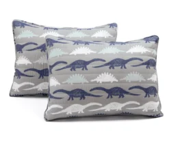 Navy & Gray Dinosaur Reversible Twin 2-Piece Quilt Set -Hoover Sales Store 810596002 5