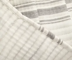 Lush Decor Farmhouse Stripe Quilted Coverlet -Hoover Sales Store 810596007 3