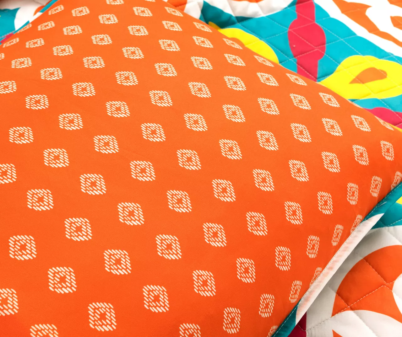 Lush Decor Orange & Turquoise Boho Floral Reversible Quilt Set 7 Lush Decor Orange & Turquoise Boho Floral Reversible Quilt Set - Image 7