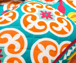 Lush Decor Orange & Turquoise Boho Floral Reversible Quilt Set 25 Lush Decor Orange & Turquoise Boho Floral Reversible Quilt Set -Hoover Sales Store 810596017 4