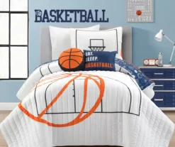 Lush Decor Basketball Reversible Quilt Set -Hoover Sales Store 810596046