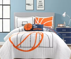 Lush Decor Basketball Reversible Quilt Set -Hoover Sales Store 810596047