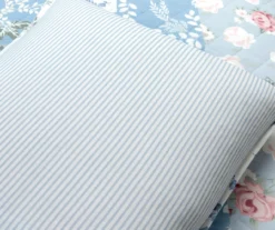 Lush Decor Blue Floral & Stripe Cotton Reversible Quilt Set -Hoover Sales Store 810596052 6