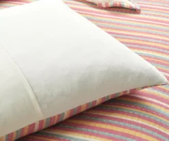 Lush Decor Rust, Yellow & Blue Stripe Quilted Coverlet Set -Hoover Sales Store 810596058 5