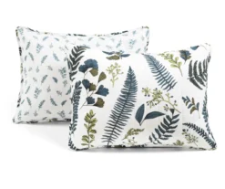 Lush Decor Devonia White & Green Botanical Reversible Cotton Quilt Set -Hoover Sales Store 810596065 7