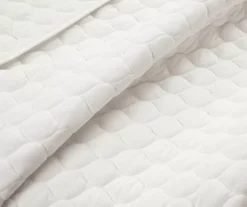 Ella White Ruffle & Lace-Trim Full/Queen 3-Piece Quilt Set 10 Ella White Ruffle & Lace-Trim Full/Queen 3-Piece Quilt Set -Hoover Sales Store 810596069 3