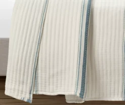 Lush Decor Farmhouse Stripe Quilted Coverlet -Hoover Sales Store 810596073 2